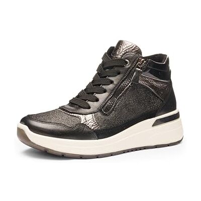 ARA dam Garda sneakers, svart, stål, 37,5 EU bred, Svart stål, 37.5 EU bred ARA dam Garda sneakers, svart, stål, 37,5 EU bred, Svart stål, 37.5 EU bred