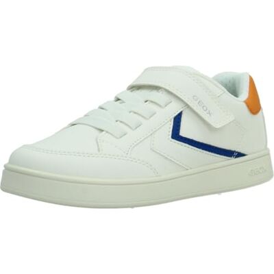 Geox Pojke Eclyper Boy A Basket, Vit Lt Orange, 28 EU Geox Pojke Eclyper Boy A Basket, Vit Lt Orange, 28 EU