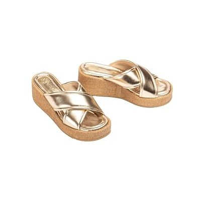Unisa Kippo sandaler med kil, dam, Platina, 39 EU Unisa Kippo sandaler med kil, dam, Platina, 39 EU
