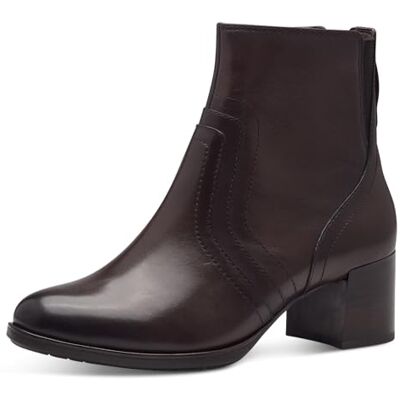 Tamaris COMFORT damkängor med klack av läder blockklack, Mocca, 40 EU Tamaris COMFORT damkängor med klack av läder blockklack, Mocca, 40 EU