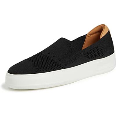 Dearfoams Original Comfort Sophie lättvikt och maskintvättbar slip-on sneaker, Svart, 37 EU Dearfoams Original Comfort Sophie lättvikt och maskintvättbar slip-on sneaker, Svart, 37 EU
