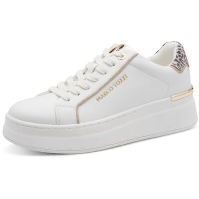 MARCO TOZZI dam 2–23794-46 sneakers, vit/guld, 39 EU MARCO TOZZI dam 2–23794-46 sneakers, vit/guld, 39 EU