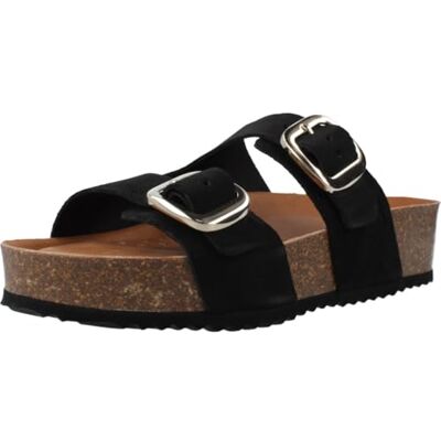 Geox Dam D BRIONIA H A platt sandal, svart, 37 EU, svart, 37 EU Geox Dam D BRIONIA H A platt sandal, svart, 37 EU, svart, 37 EU