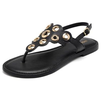 GIOSEPPO Dunbar, platta damsandaler, svart, 41 EU, Svart noir noir, 41 EU GIOSEPPO Dunbar, platta damsandaler, svart, 41 EU, Svart noir noir, 41 EU