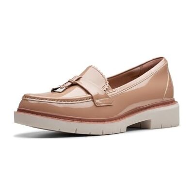 Clarks dam Westlynn Bella Loafer, Varm beige syntetisk, 6 Clarks dam Westlynn Bella Loafer, Varm beige syntetisk, 6