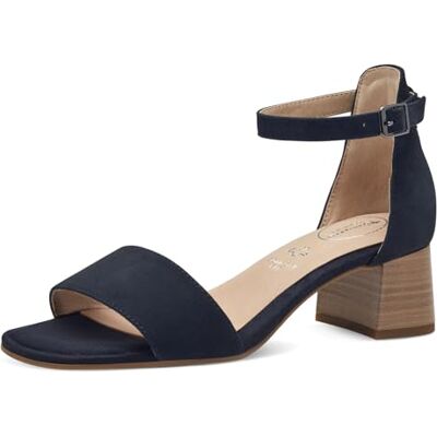 Tamaris dam komfort 8-88304-42 806 marinblå mocka hälsandaler bekväm mångsidig vardagssko festlig elegant sandal med klack, 36 EU bred, Marinmocka, 36 EU Weit Tamaris dam komfort 8-88304-42 806 marinblå mocka hälsandaler bekväm mångsidig vardagssko festlig elegant sandal med klack, 36 EU bred, Marinmocka, 36 EU Weit
