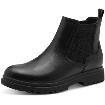 Tamaris dam 1-25440-45 Chelsea stövlar, svart läder, 38 EU, Svart läder, 38 EU Tamaris dam 1-25440-45 Chelsea stövlar, svart läder, 38 EU, Svart läder, 38 EU