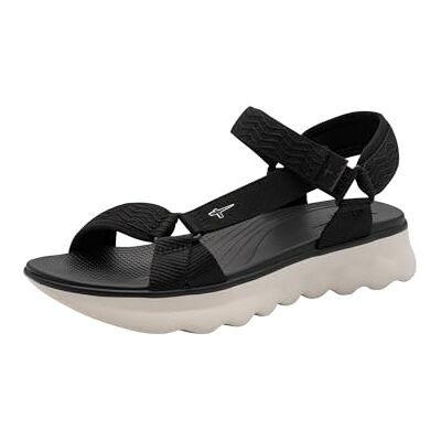Tamaris Dam 1-28700-46 platt sandal, svart, 5 UK Tamaris Dam 1-28700-46 platt sandal, svart, 5 UK