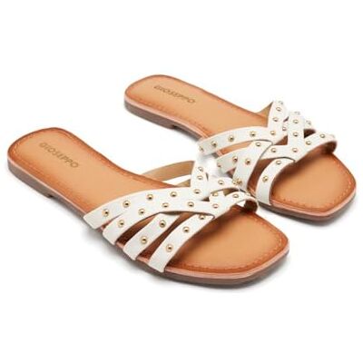 GIOSEPPO HOPEDALE, platta damsandaler, vit, 40 EU, Vit, 40 EU GIOSEPPO HOPEDALE, platta damsandaler, vit, 40 EU, Vit, 40 EU