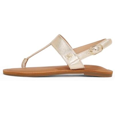 Tommy Hilfiger kvinnors METALLIC LÄDER THONG SANDAL PLat, GULD (Guld), 3,5 UK, Guld, 36 EU Tommy Hilfiger kvinnors METALLIC LÄDER THONG SANDAL PLat, GULD (Guld), 3,5 UK, Guld, 36 EU