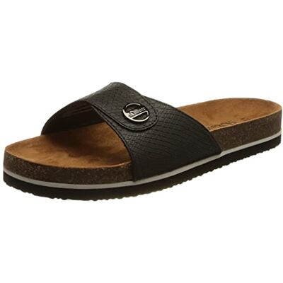 s.Oliver Damer 5-5-27101-28 glidande sandaler, Svart orm 37 EU s.Oliver Damer 5-5-27101-28 glidande sandaler, Svart orm 37 EU