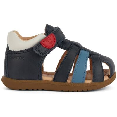 Geox Baby pojkar B Macchia Boy sandal, Marinblå Lt Blå, 20 EU Geox Baby pojkar B Macchia Boy sandal, Marinblå Lt Blå, 20 EU