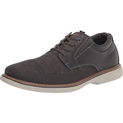 Nunn Bush Men's Otto Plain Toe Knit Oxford Lace Up with Lightweight Sole, Gray, 9.5 Wide Nunn Bush Men's Otto Plain Toe Knit Oxford Lace Up with Lightweight Sole, Gray, 9.5 Wide