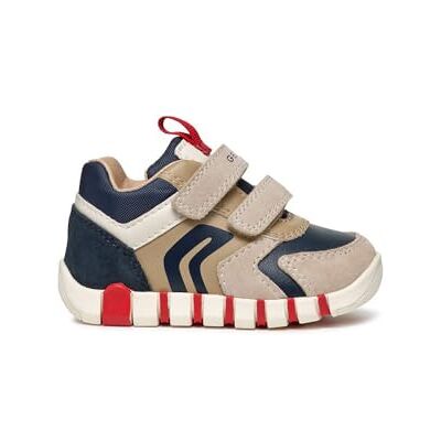 Geox Baby pojkar B Iupidoo Boy D sneakers, Beige, 19 EU Geox Baby pojkar B Iupidoo Boy D sneakers, Beige, 19 EU