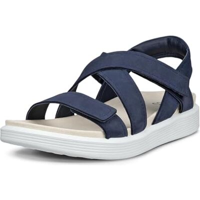 ECCO Dam mjuk sandal korsrem, marin, 4 UK ECCO Dam mjuk sandal korsrem, marin, 4 UK