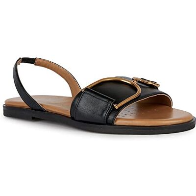 Geox D NAILEEN platt sandaler, svart, 35 EU, svart, 35 EU Geox D NAILEEN platt sandaler, svart, 35 EU, svart, 35 EU