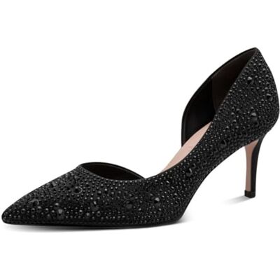 Tamaris dampumpar 1-22457-44, Black Glam, 6.5 UK Tamaris dampumpar 1-22457-44, Black Glam, 6.5 UK