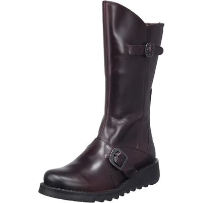 Fly London kvinnors Mes 2 Chukka stövlar, Vin svart sula, 35 EU Fly London kvinnors Mes 2 Chukka stövlar, Vin svart sula, 35 EU