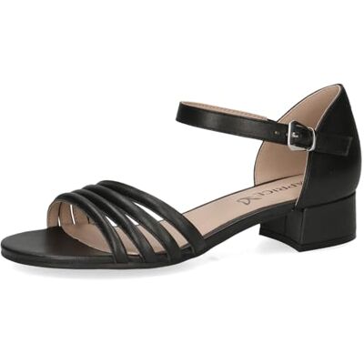 CAPRICE Damer 9-28200-42 platta sandaler, Svart perlato, 38.5 EU CAPRICE Damer 9-28200-42 platta sandaler, Svart perlato, 38.5 EU