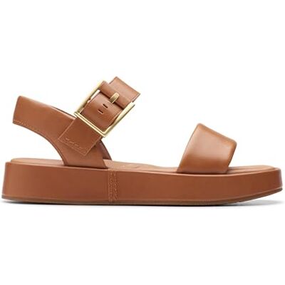 Clarks Alda Strap Womens Tan Leather, 6.5 Clarks Alda Strap Womens Tan Leather, 6.5