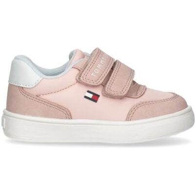 Tommy Hilfiger Flickskor med dubbel kardborreband, Logan, rosa/vit, 25 EU Tommy Hilfiger Flickskor med dubbel kardborreband, Logan, rosa/vit, 25 EU