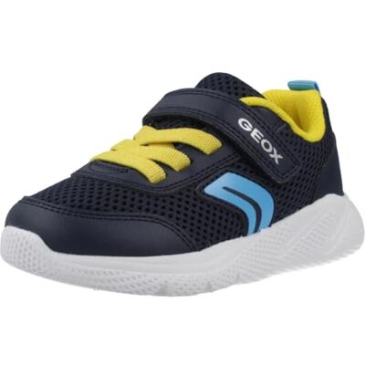 Geox Baby pojkar B SPRINTYE Boy C sneakers, marinblå/gul, 23 EU Geox Baby pojkar B SPRINTYE Boy C sneakers, marinblå/gul, 23 EU