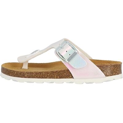 Lurchi Flickor 95l7003006 glidande sandaler, Silver multi, 35 EU Lurchi Flickor 95l7003006 glidande sandaler, Silver multi, 35 EU