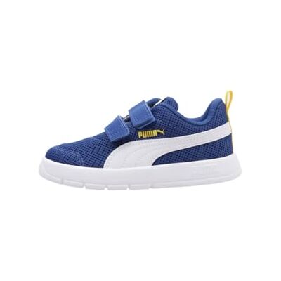 PUMA Unisex Baby Courtflex V3 Mesh InfSneaker, Clyde Royal vit solig gul, 21 EU PUMA Unisex Baby Courtflex V3 Mesh InfSneaker, Clyde Royal vit solig gul, 21 EU