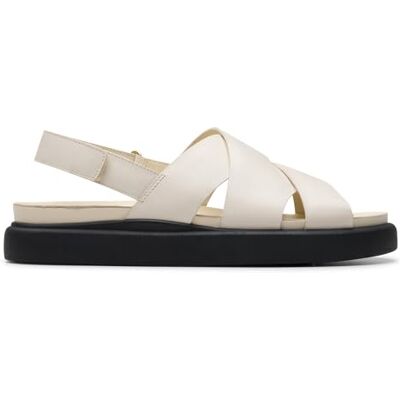 Clarks Aristella Sun Womens Cream Leather, 7 Clarks Aristella Sun Womens Cream Leather, 7
