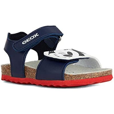 Geox Baby pojkar B Chalki Boy sandal, Marinblå optisk vit, 24 EU Geox Baby pojkar B Chalki Boy sandal, Marinblå optisk vit, 24 EU