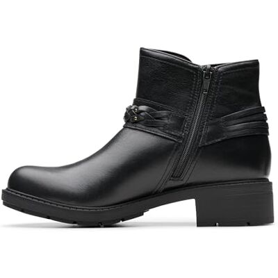 Clarks Hearth Kaylie Womens Black Leather, 7.5 Clarks Hearth Kaylie Womens Black Leather, 7.5