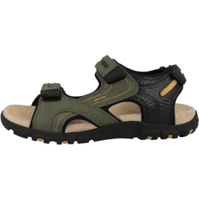 Geox Uomo Strada D Sandal för män, musksk/svart, 41 EU Geox Uomo Strada D Sandal för män, musksk/svart, 41 EU