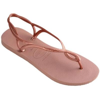 Havaianas Luna Sandaler Kvinnor Rosa/Guldfärgad Sandaler Shoes Havaianas Luna Sandaler Kvinnor Rosa/Guldfärgad Sandaler Shoes