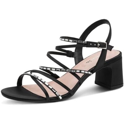 Tamaris dam 1–28341-46 sandal med klack, svart, 38 EU Tamaris dam 1–28341-46 sandal med klack, svart, 38 EU