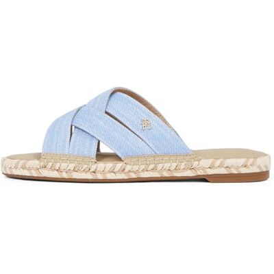 Tommy Hilfiger kvinnors CHAMBRAY ESPADRILLE MULE PLT, BLÅ (Blue Spell), 3,5 UK, Blå blå stavning, 36 EU Tommy Hilfiger kvinnors CHAMBRAY ESPADRILLE MULE PLT, BLÅ (Blue Spell), 3,5 UK, Blå blå stavning, 36 EU