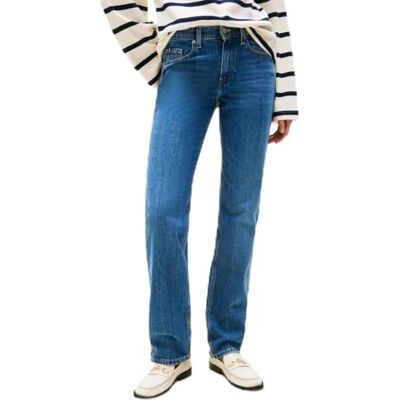 Tommy Hilfiger dam NOS CLASSIC RAIGHT RW MID BLUE WW0WW4248902D007, BLÅ (Nos Mid Blue), 30W/28L, Blå (Nos Mid blå), 30W x 28L Tommy Hilfiger dam NOS CLASSIC RAIGHT RW MID BLUE WW0WW4248902D007, BLÅ (Nos Mid Blue), 30W/28L, Blå (Nos Mid blå), 30W x 28L