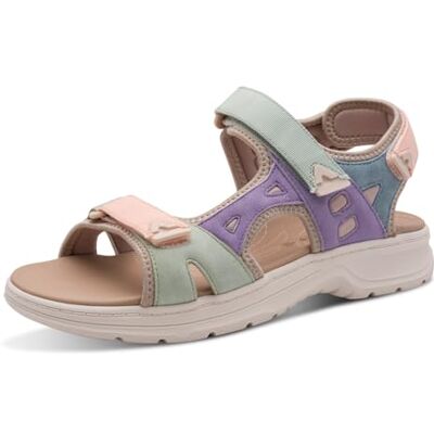 Jana Dam Softline Flat 8-28662-46 platta sandaler, flerfärgade, 39 EU Jana Dam Softline Flat 8-28662-46 platta sandaler, flerfärgade, 39 EU