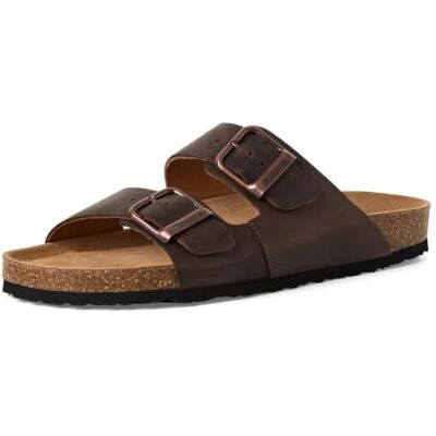 Tamaris Herren Footbed Styles 1-17400-44, herrtofflor, brun dra upp, 46 EU Tamaris Herren Footbed Styles 1-17400-44, herrtofflor, brun dra upp, 46 EU