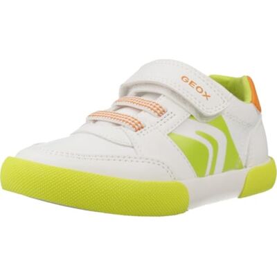 Geox B Gisli Boy A, barnsneakers, Vit/grön, 25 EU Geox B Gisli Boy A, barnsneakers, Vit/grön, 25 EU