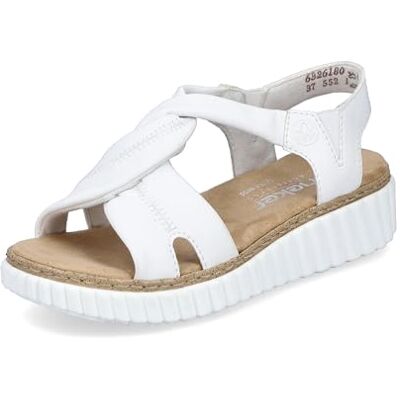 Rieker Damer 63261 sandaler, vit, 42 EU, Vit, 42 EU Rieker Damer 63261 sandaler, vit, 42 EU, Vit, 42 EU