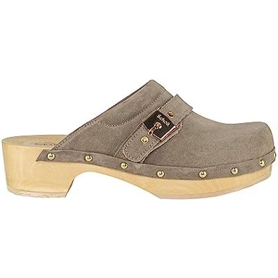 Scholl Dam Pescura Clog 50 sandal, Beige färg, 36 EU Scholl Dam Pescura Clog 50 sandal, Beige färg, 36 EU