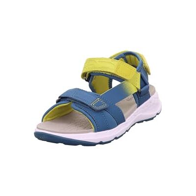 Superfit Criss Cross sandaler, blå/gul 8050, 37 EU Superfit Criss Cross sandaler, blå/gul 8050, 37 EU