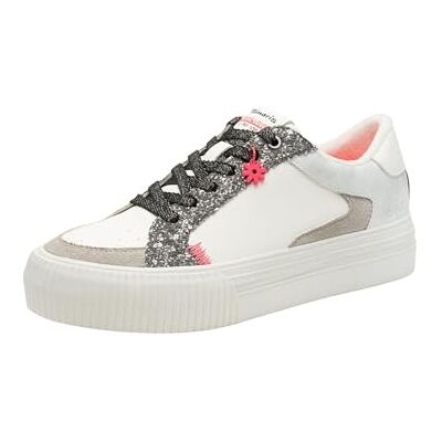Tamaris dam Low 1-23789-46 sneakers, vit/silver, 39 EU Tamaris dam Low 1-23789-46 sneakers, vit/silver, 39 EU