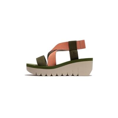 Fly London kvinnors YABI922FLY Sandal, Army Green/Tea Rose/Armégrön, 6 UK, Armégrönt te ros armégrön, 36 EU Fly London kvinnors YABI922FLY Sandal, Army Green/Tea Rose/Armégrön, 6 UK, Armégrönt te ros armégrön, 36 EU
