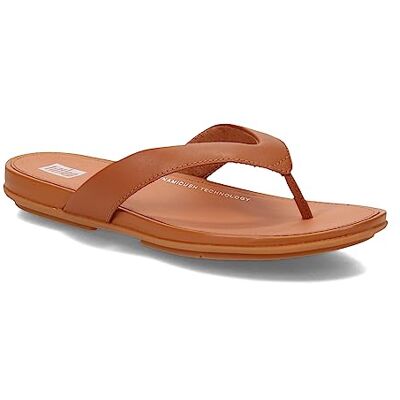 Fitflop dam gracie läder flip-flops flipflop, Ljus brun, 41 EU smal Fitflop dam gracie läder flip-flops flipflop, Ljus brun, 41 EU smal