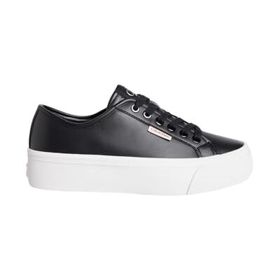 Calvin jeans dam Vulc Flatform LTH Yw0yw01886 låg topp, Svart Ck Svart, 37 EU Calvin jeans dam Vulc Flatform LTH Yw0yw01886 låg topp, Svart Ck Svart, 37 EU