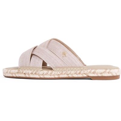 Tommy Hilfiger kvinnors Chambray Espadrille mules, Beige pepparrot, 36 EU Tommy Hilfiger kvinnors Chambray Espadrille mules, Beige pepparrot, 36 EU