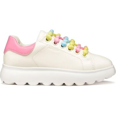 Geox J PUFFYPOP Girl A sneakers, vit/rosa, 38 EU Geox J PUFFYPOP Girl A sneakers, vit/rosa, 38 EU