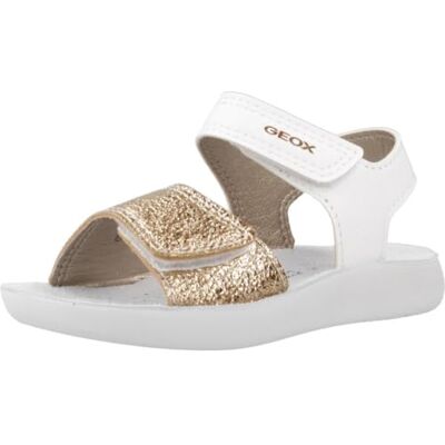 Geox Flicka B Lightfloppy sandal, vitt guld, 26 EU Geox Flicka B Lightfloppy sandal, vitt guld, 26 EU