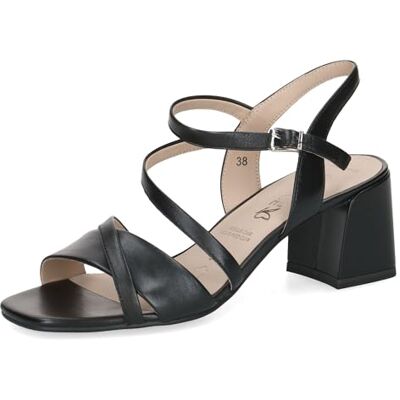 CAPRICE Damen 9-28302-46, sandaler med klack för kvinnor, svart tofs, 41 EU CAPRICE Damen 9-28302-46, sandaler med klack för kvinnor, svart tofs, 41 EU